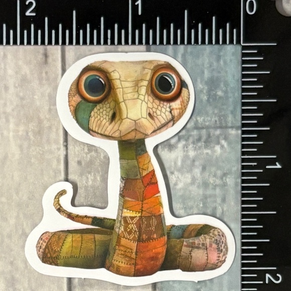 🌀10/$10🌀 Retro Spooky Patchwork Object Waterproof Vinyl Sticker Decal - Picture 1 of 1